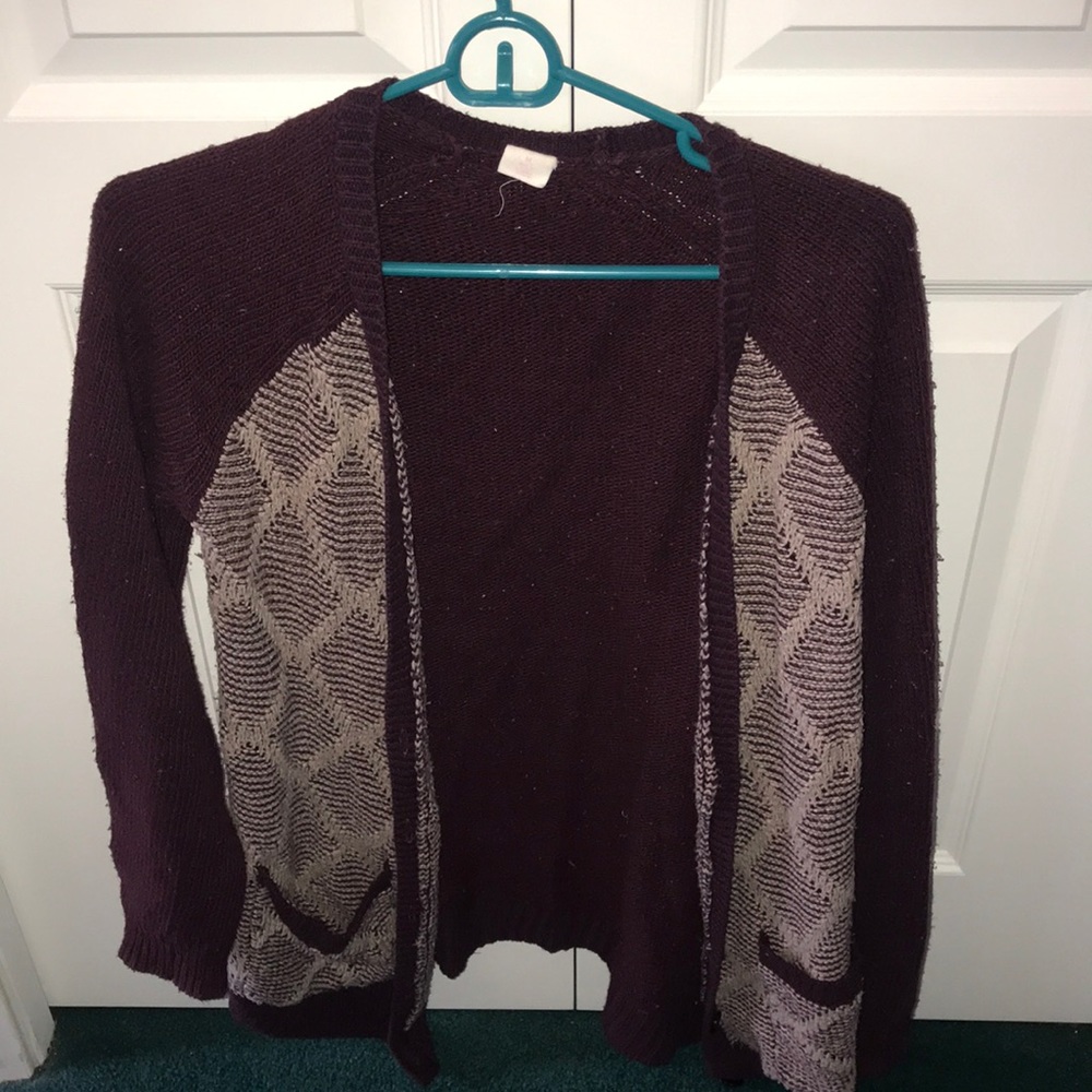 Wild Pearly Purple Cardigan Size Medium